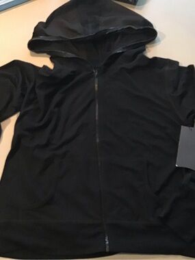 NUX Black Women's Full-Zip Hooded Sweatshirt